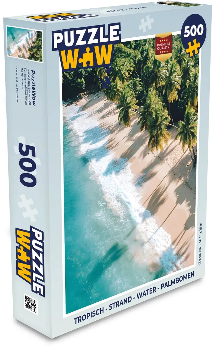 PuzzleWow Tropisch Strand Legpuzzel 500 Stuks