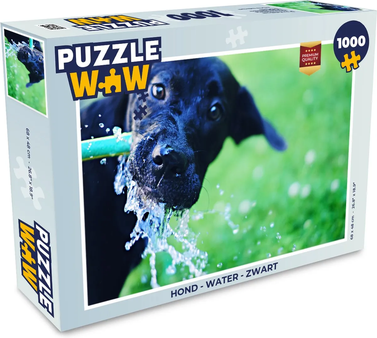 PuzzleWow Hond Water Legpuzzel 1000 Stuks