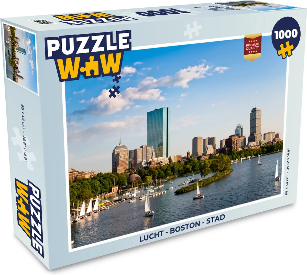 PuzzleWow Boston Stad Legpuzzel 1000 Stuks