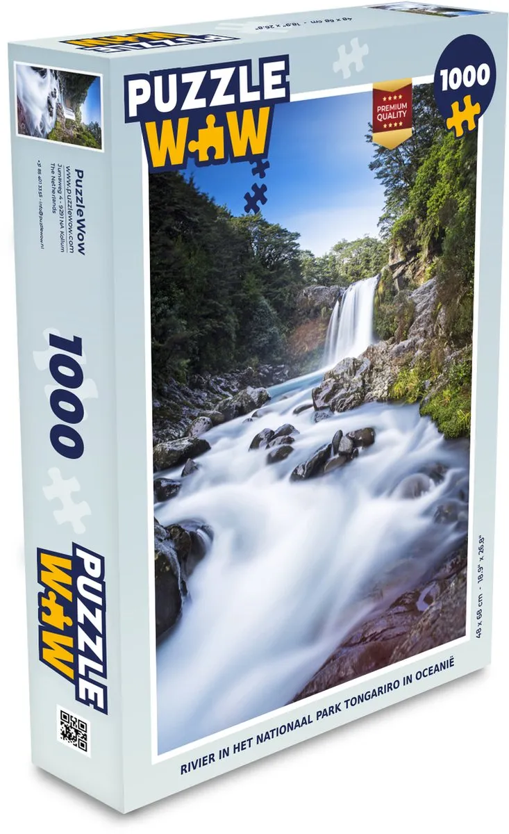 PuzzleWow Rivier Tongariro Legpuzzel 1000 Stuks