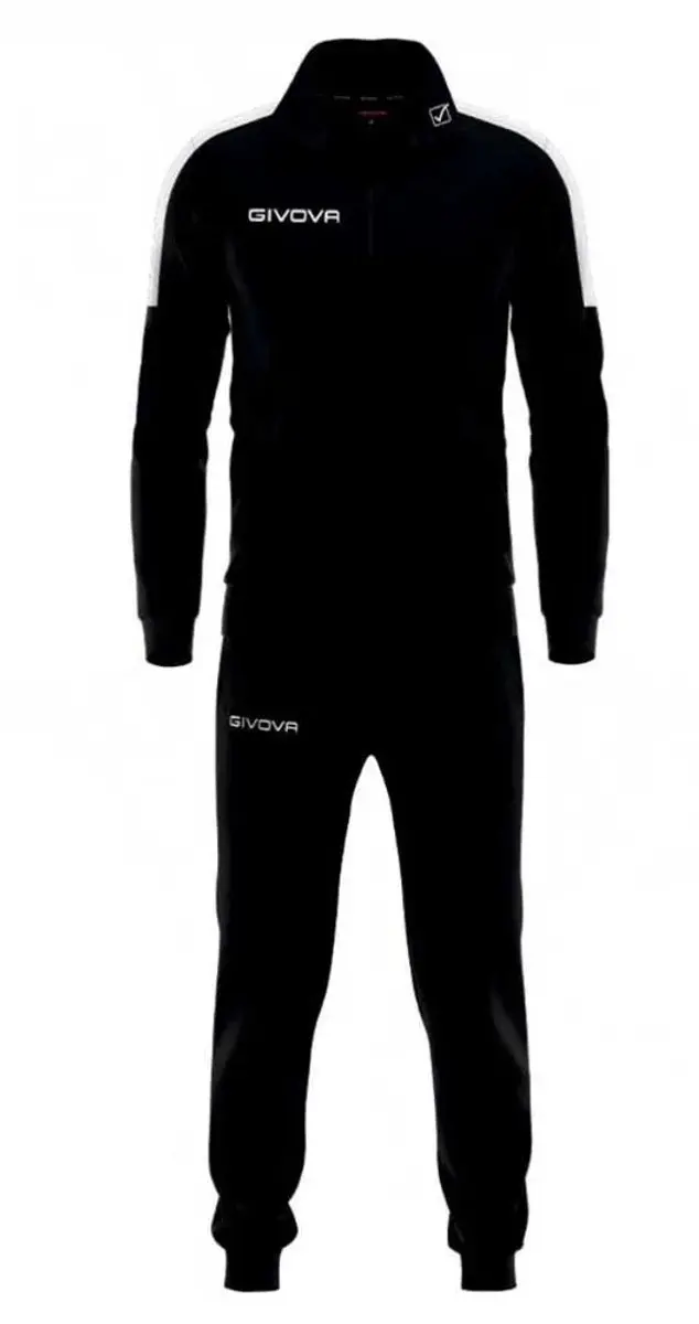 Givova Revolution Trainingspak TR033 - 6-8 jaar - Zwart/Wit - afbeelding 6 van 6