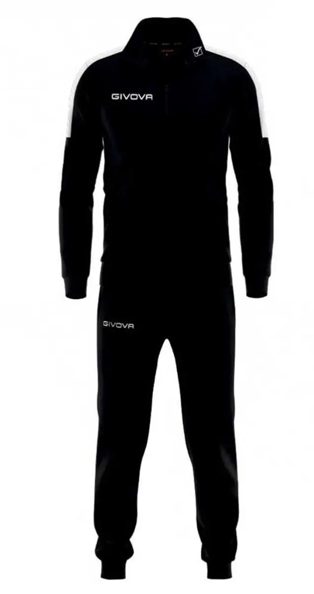 Givova Revolution Trainingspak TR033 - 6-8 jaar - Zwart/Wit