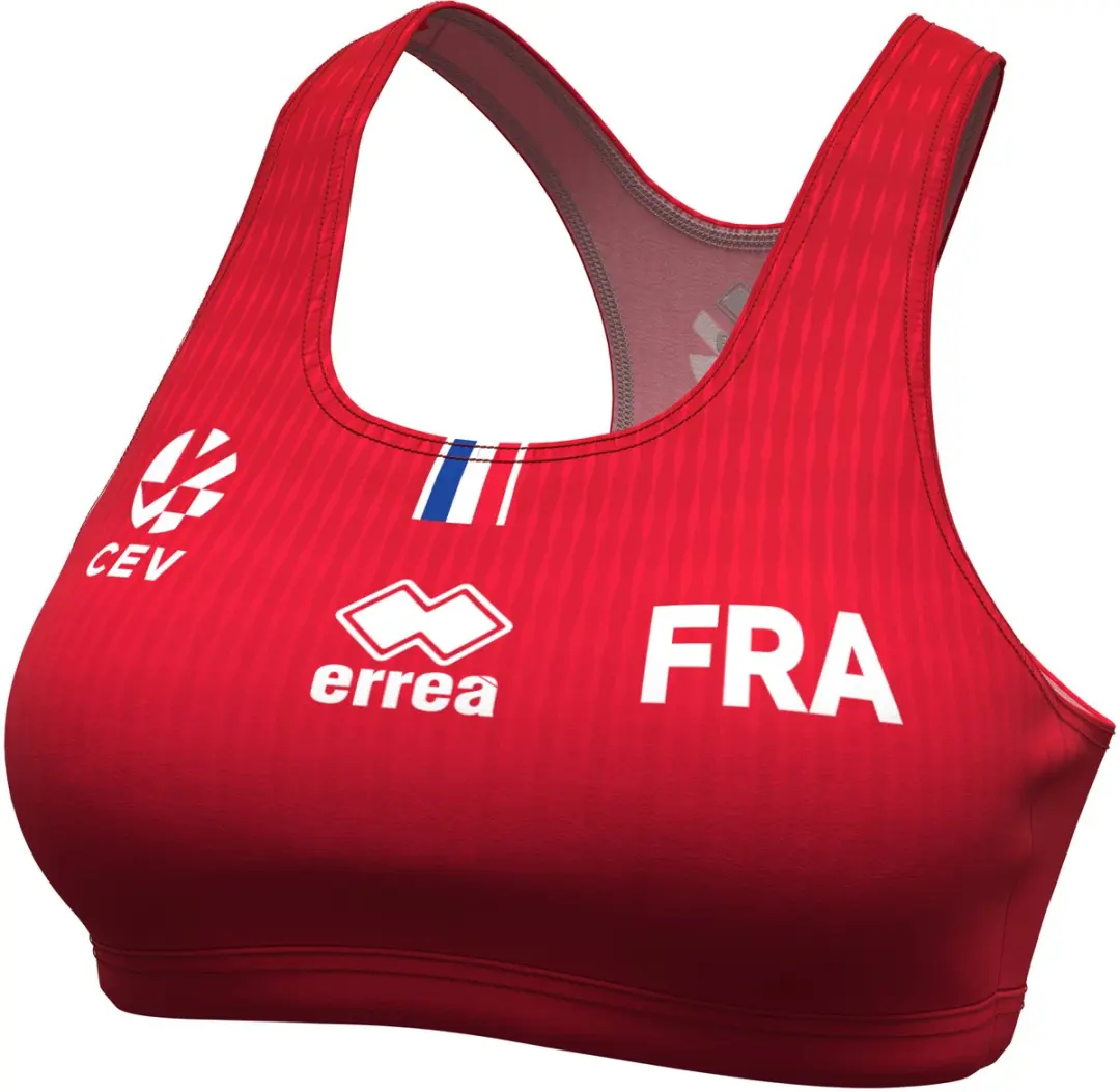 Errea Maillot Beach Volley Frankrijk 2024/25 - Dames - XL - Rood - afbeelding 3 van 3
