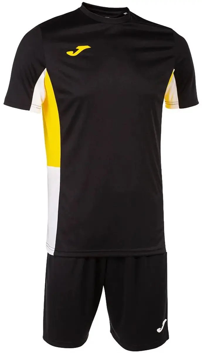 Joma Danubio II Korte Mouw Set - 2-3 jaar - Zwart/Geel/Wit