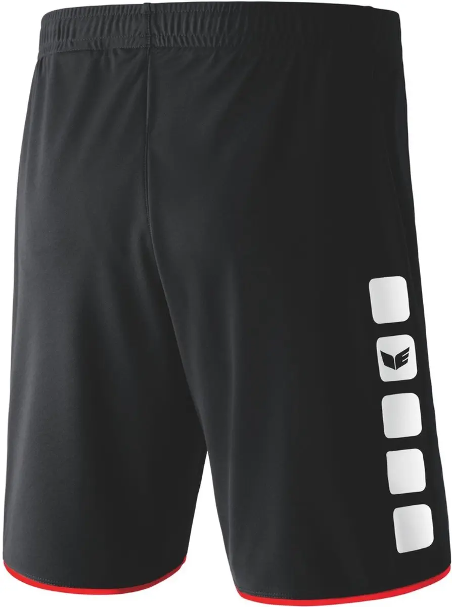 Erima 5-Cubes Short 140 - Rood/Zwart