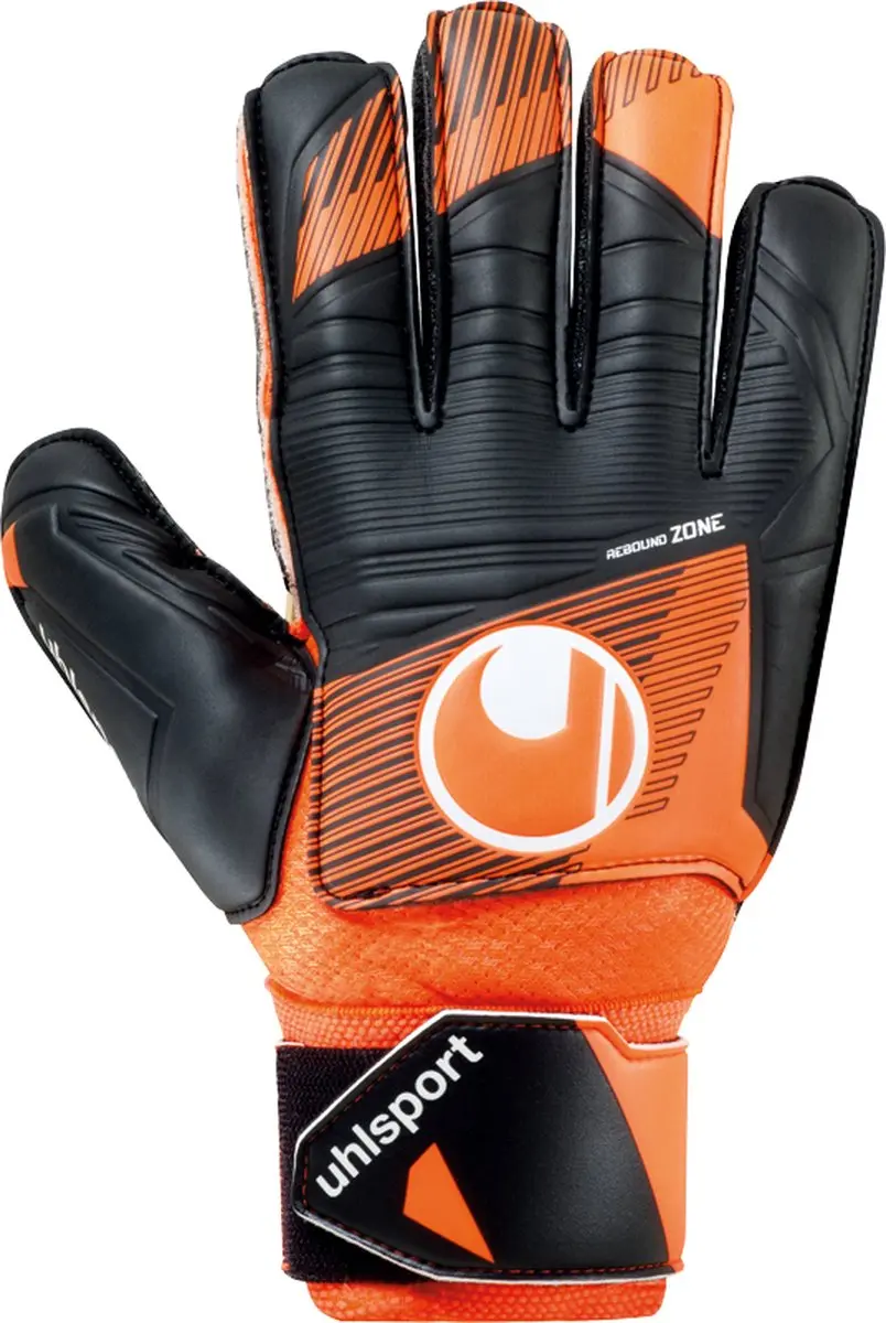 Uhlsport Soft Resist+ Flex Frame Keepershandschoenen 9 - Oranje/Zwart - afbeelding 6 van 6