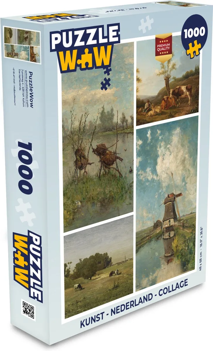 PuzzleWow Nederland Collage Legpuzzel 1000 Stuks