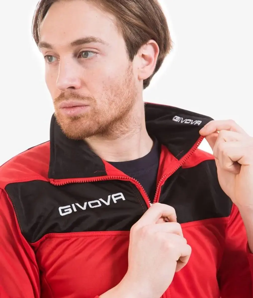 Givova Visa Trainingspak 3XL - Rood/Zwart