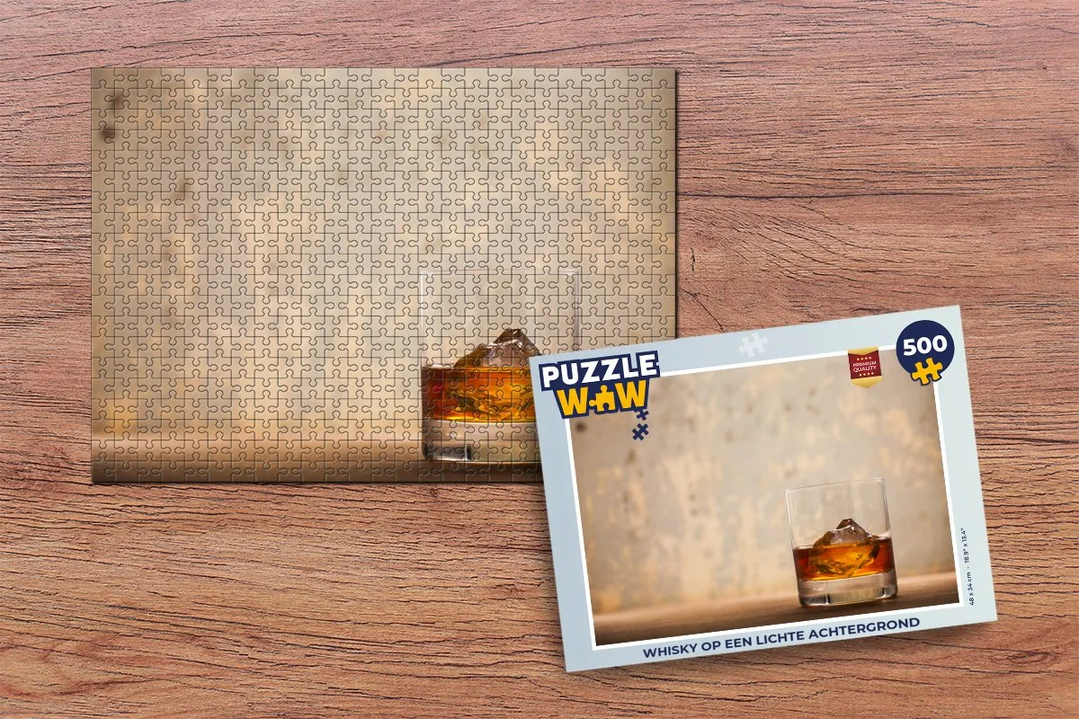 PuzzleWow Legpuzzel Whisky 500 Stuks - Multicolor