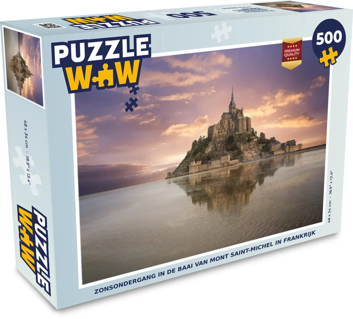 PuzzleWow Horizon Water Legpuzzel 500 Stuks - Multicolor