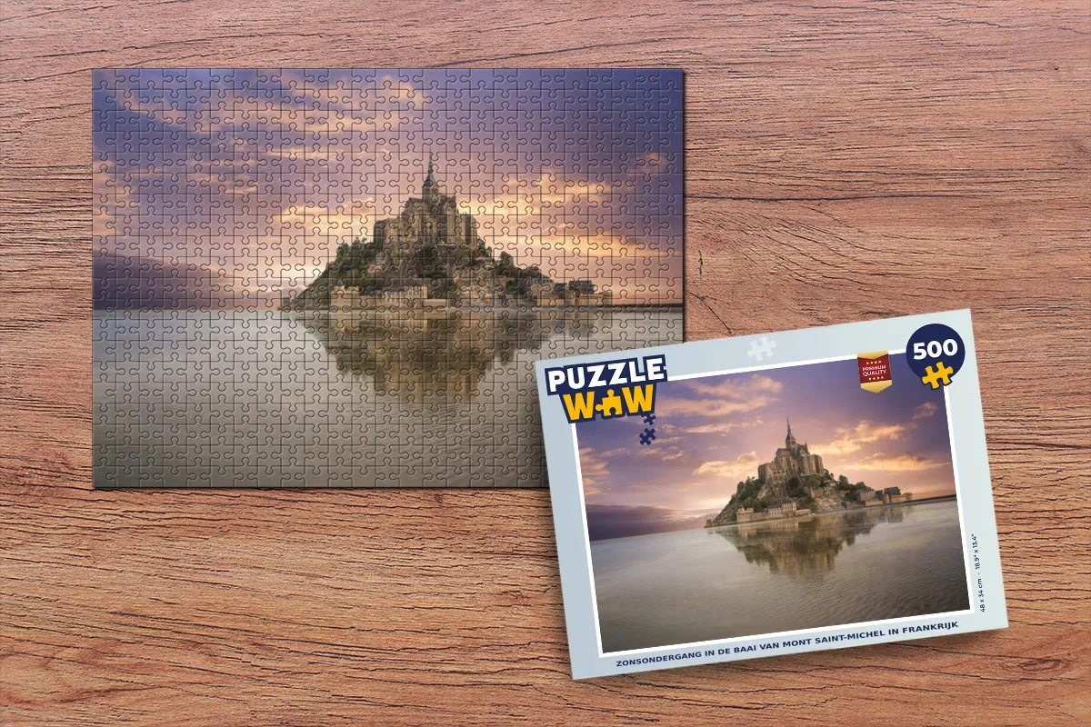 PuzzleWow Horizon Water Legpuzzel 500 Stuks - Multicolor