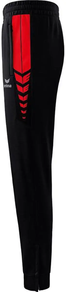 Erima Six Wings Worker Heren Trainingsbroek - Rood/Zwart 3XL