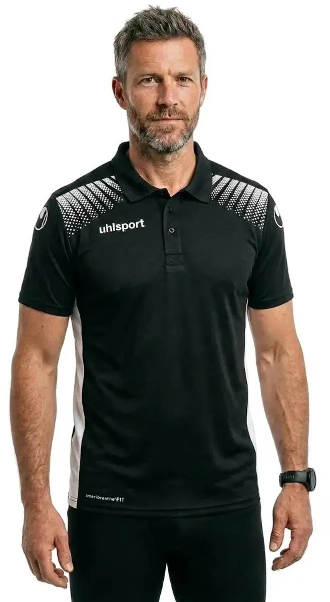 Uhlsport Goal Polo Shirt XL - Zwart/Wit
