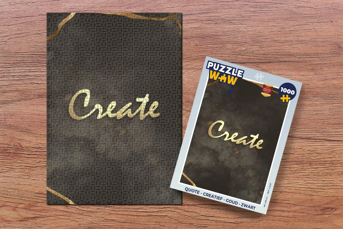 PuzzleWow Quote Legpuzzel 1000 Stuks - Multicolor