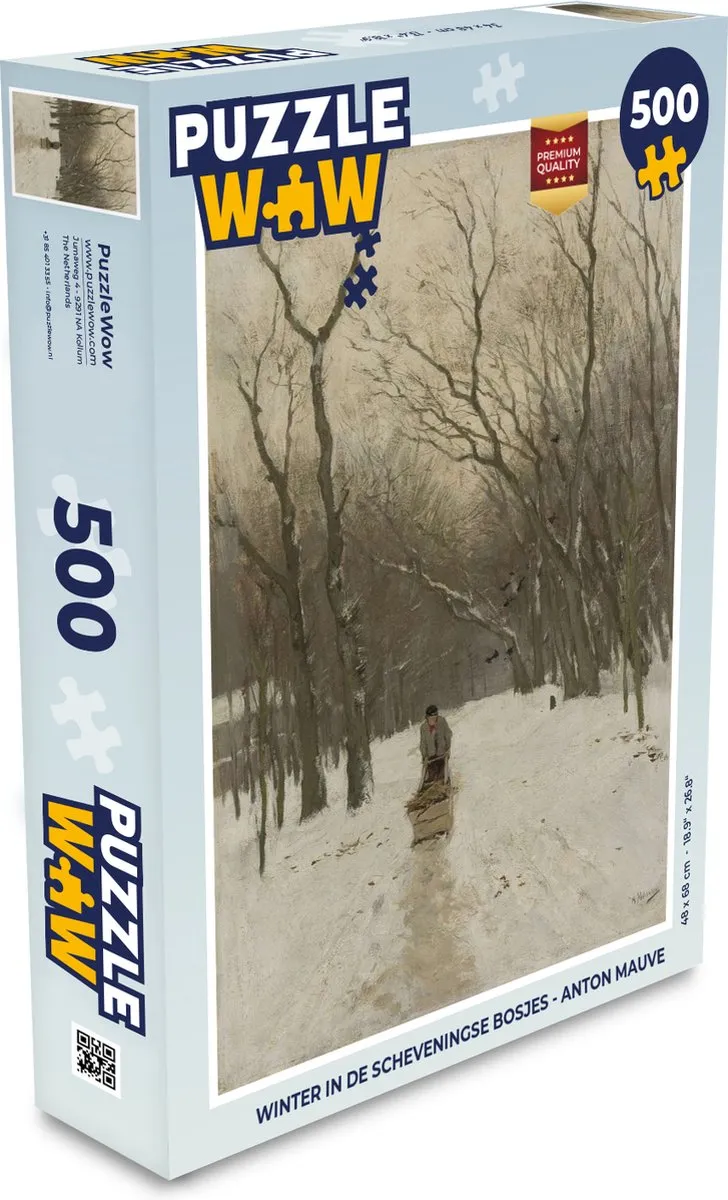 PuzzleWow Winter in de Scheveningse bosjes