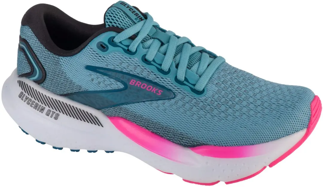 Brooks Glycerin GTS 21, Vrouwen, Blauw, Hardloopschoenen, maat: 37,5