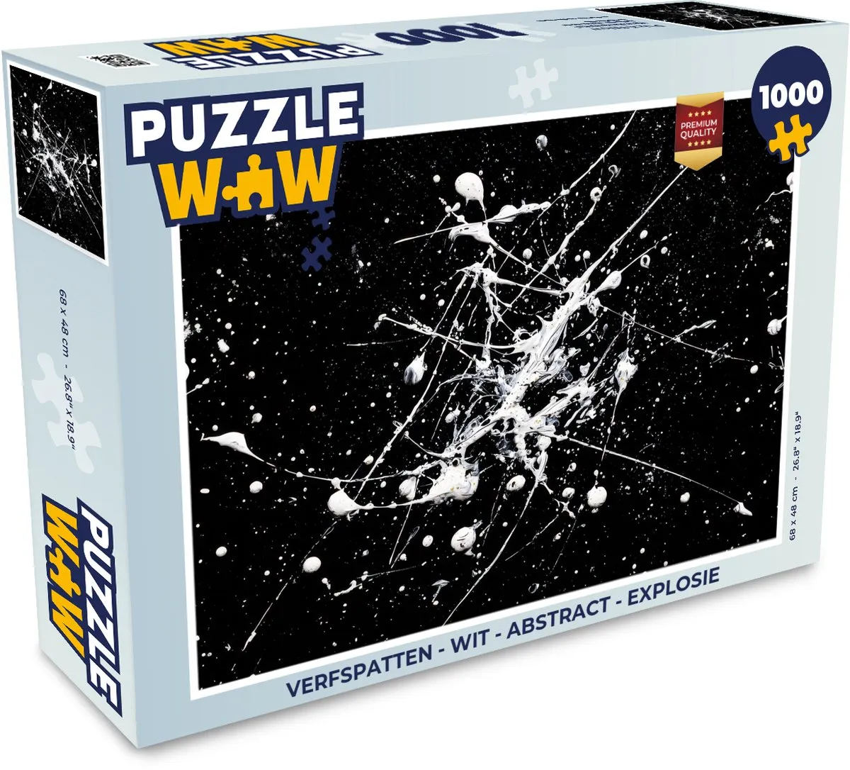 PuzzleWow Verfspatten Explosie Legpuzzel 1000 Stuks