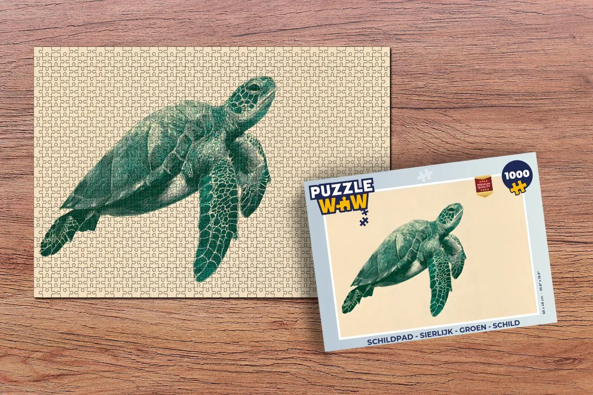 PuzzleWow Schildpad Legpuzzel 1000 Stuks - MPN 8721406824275