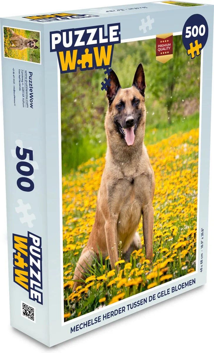 PuzzleWow Legpuzzel Mechelse Herder 500 Stuks