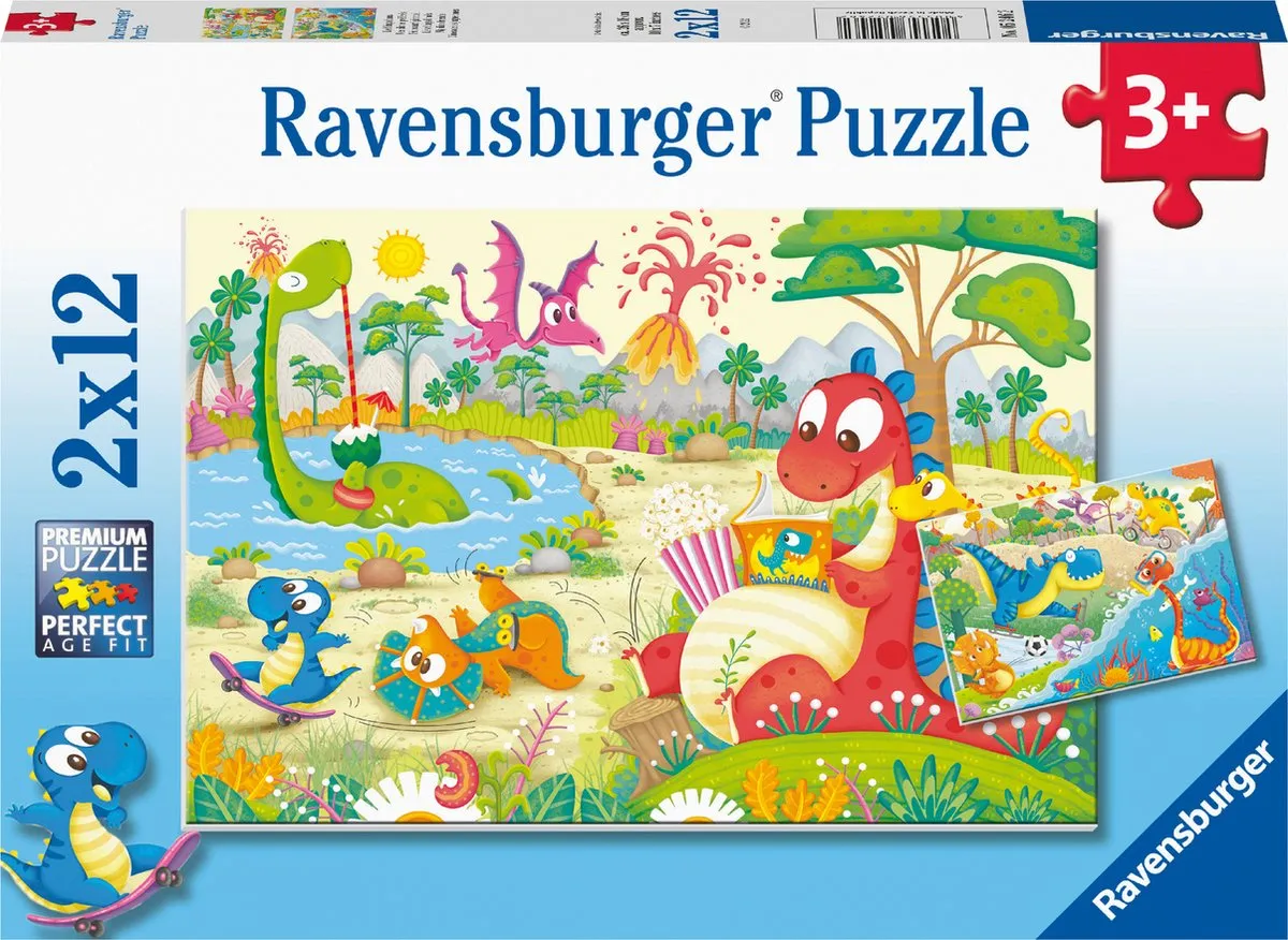 Ravensburger Lievelingsdino's Puzzels 12 Stuks