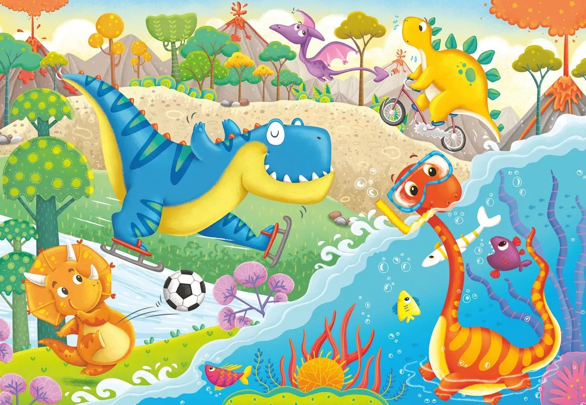 Ravensburger Lievelingsdino's Puzzels 12 Stuks - Multicolor