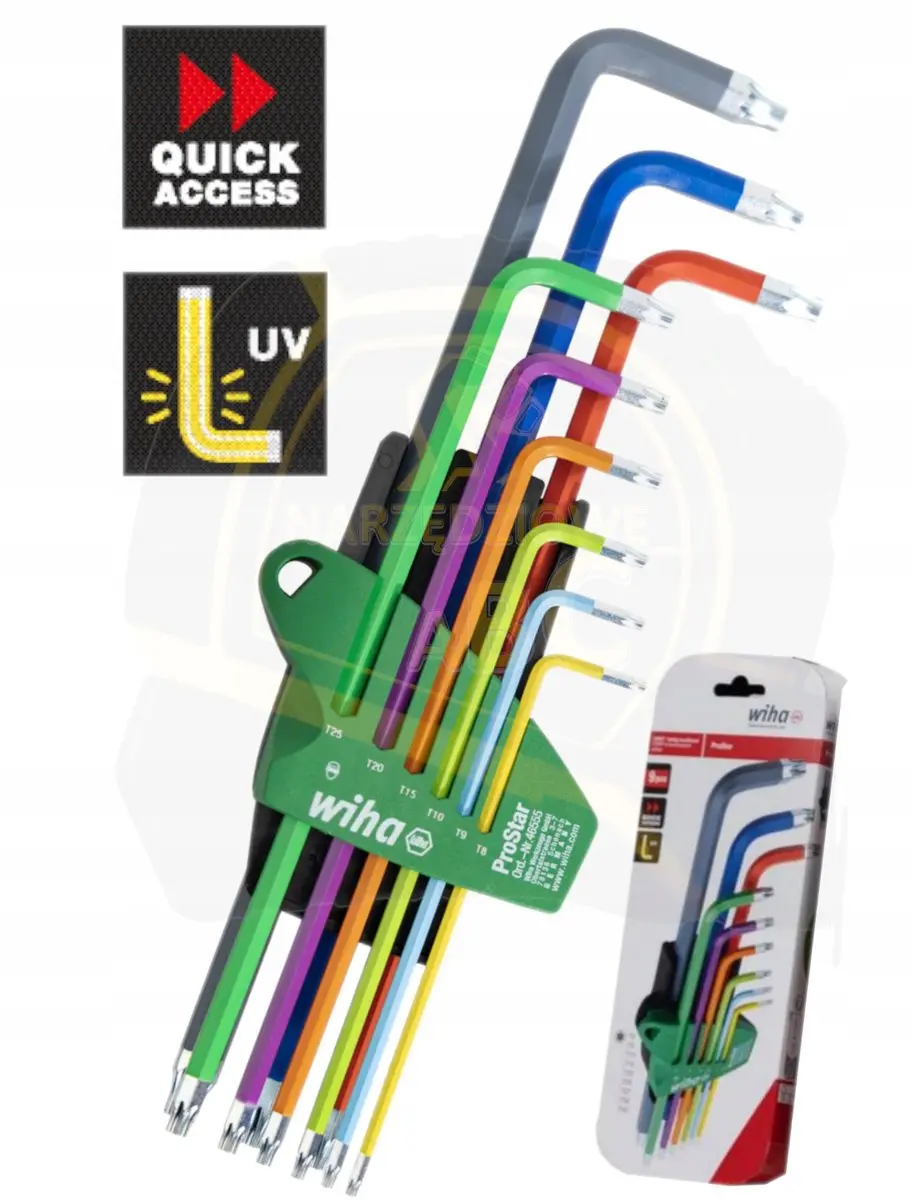 Wiha ProStar TORX Set met UV-kleuren