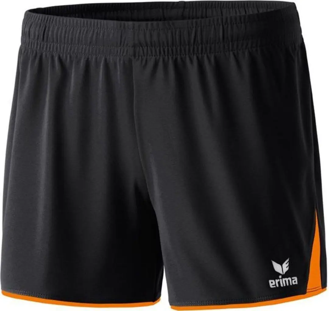 Erima 5-Cubes Short Dames - Zwart / Oranje | Maat: 34