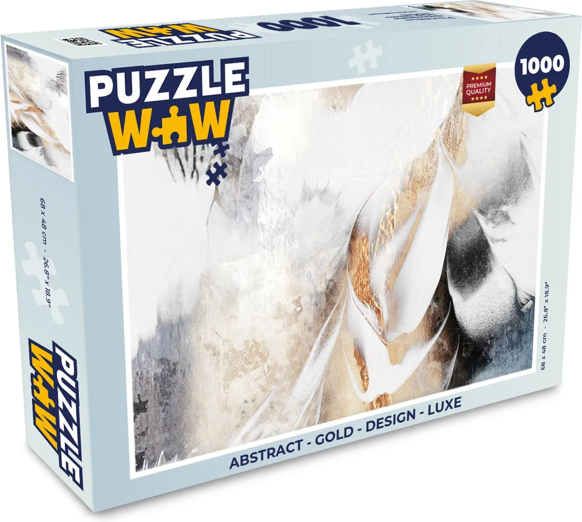 PuzzleWow Abstract Legpuzzel 1000 Stuks - Multicolor