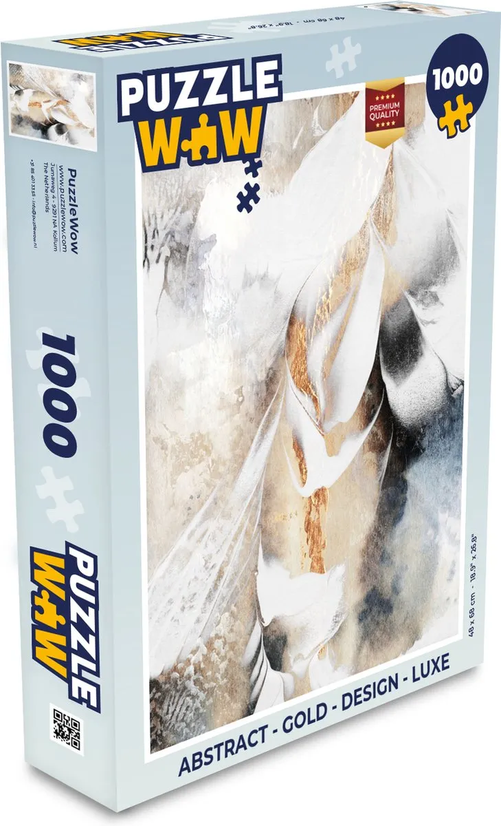 PuzzleWow Abstract Legpuzzel 1000 Stuks - Multicolor