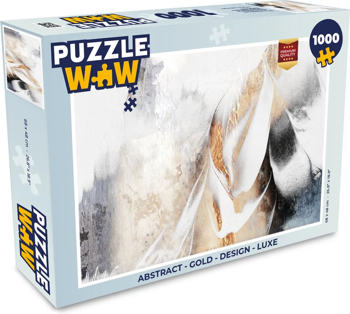 PuzzleWow Abstract Legpuzzel 1000 Stuks - Multicolor