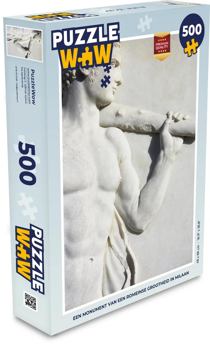 PuzzleWow Romeinse Rijk Standbeeld Legpuzzel 500 Stuks
