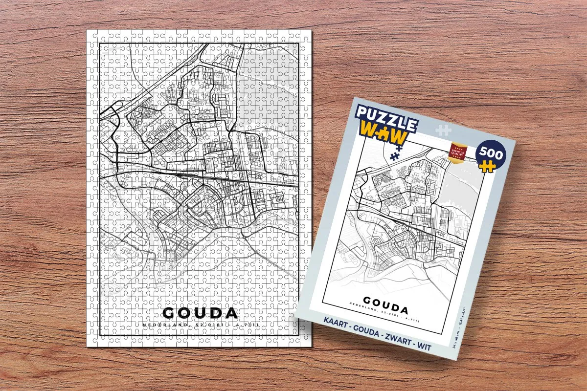 PuzzleWow Gouda Legpuzzel 500 Stuks - Multicolor