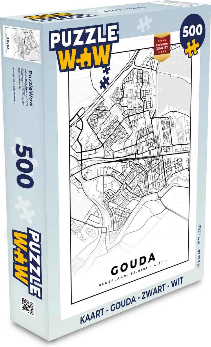 PuzzleWow Gouda Legpuzzel 500 Stuks - Multicolor