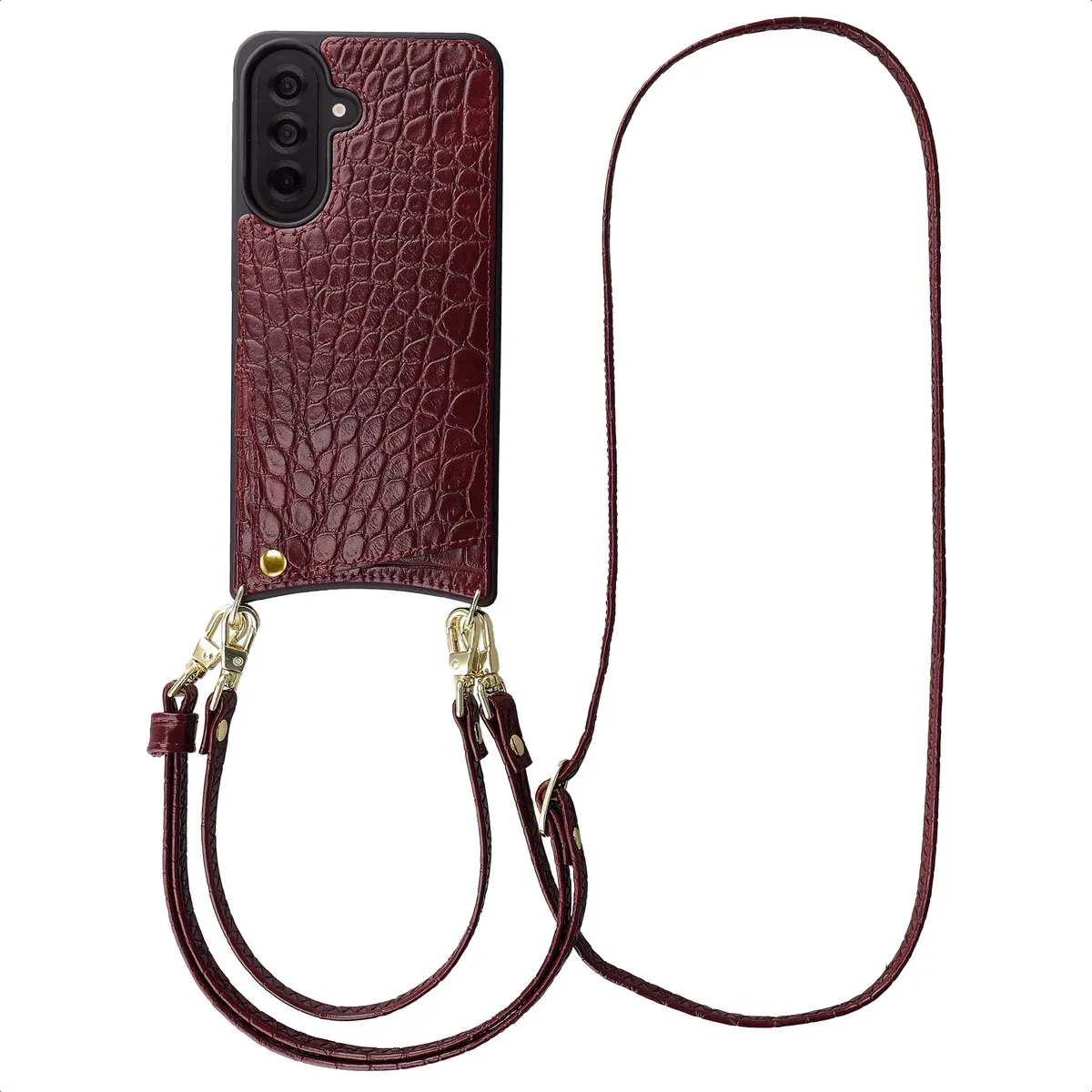Selencia Croco Backcover Hoesje Samsung Galaxy A37 5G