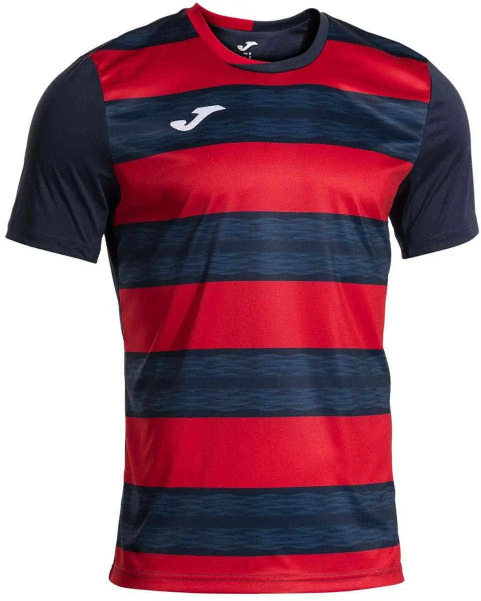 Joma Europa Vi T-shirt Met Korte Mouwen Rood,Blauw 11-12 Years Jongen
