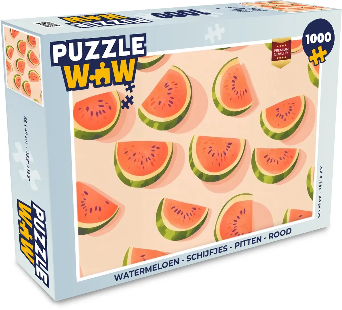 PuzzleWow Watermeloen Legpuzzel 1000 Stukjes