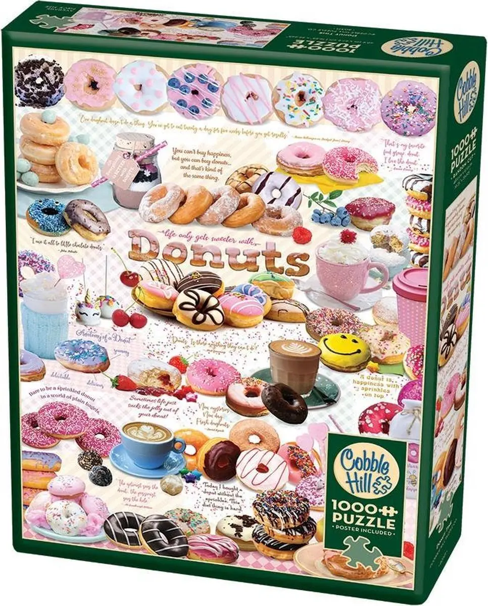 Cobble Hill Legpuzzel Donuts 1000 Stuks - Multicolor