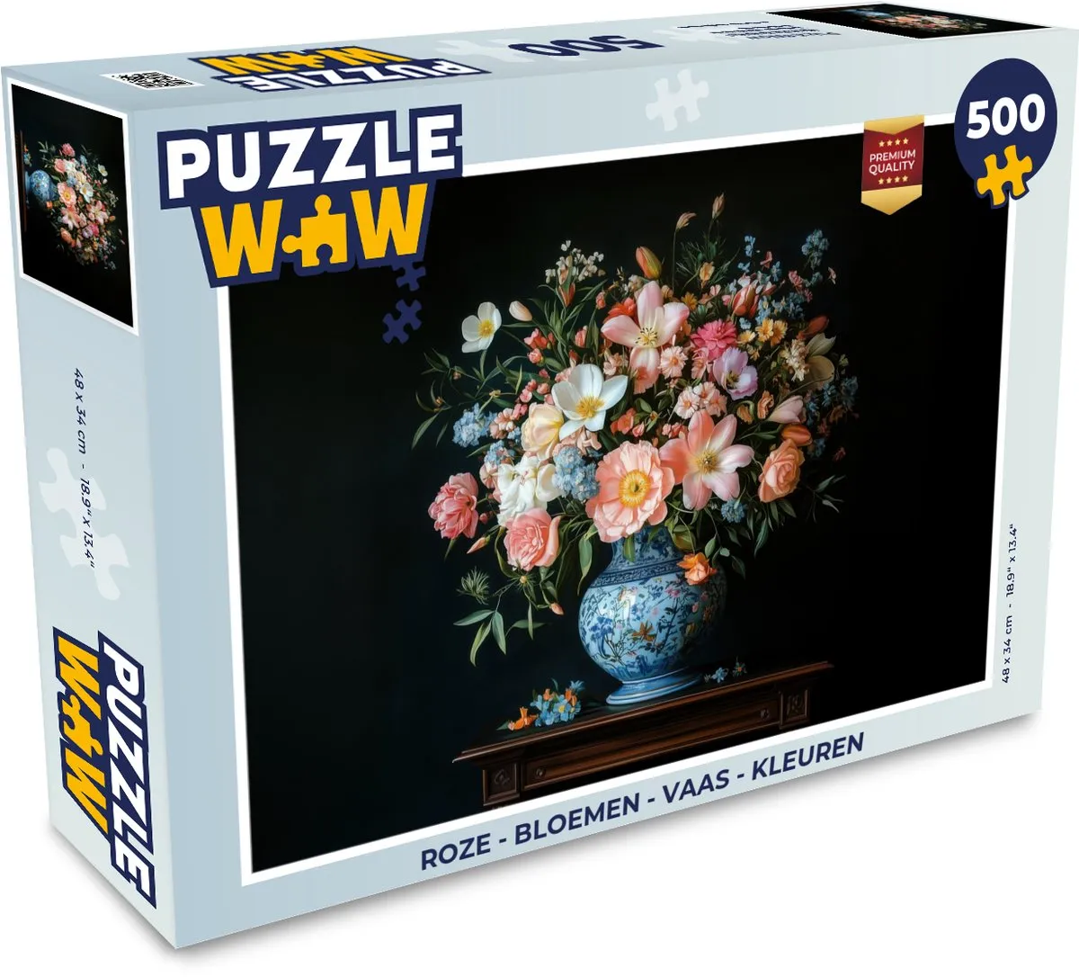 PuzzleWow Bloemen Vaas Legpuzzel 500 Stuks - MPN 8721169407333