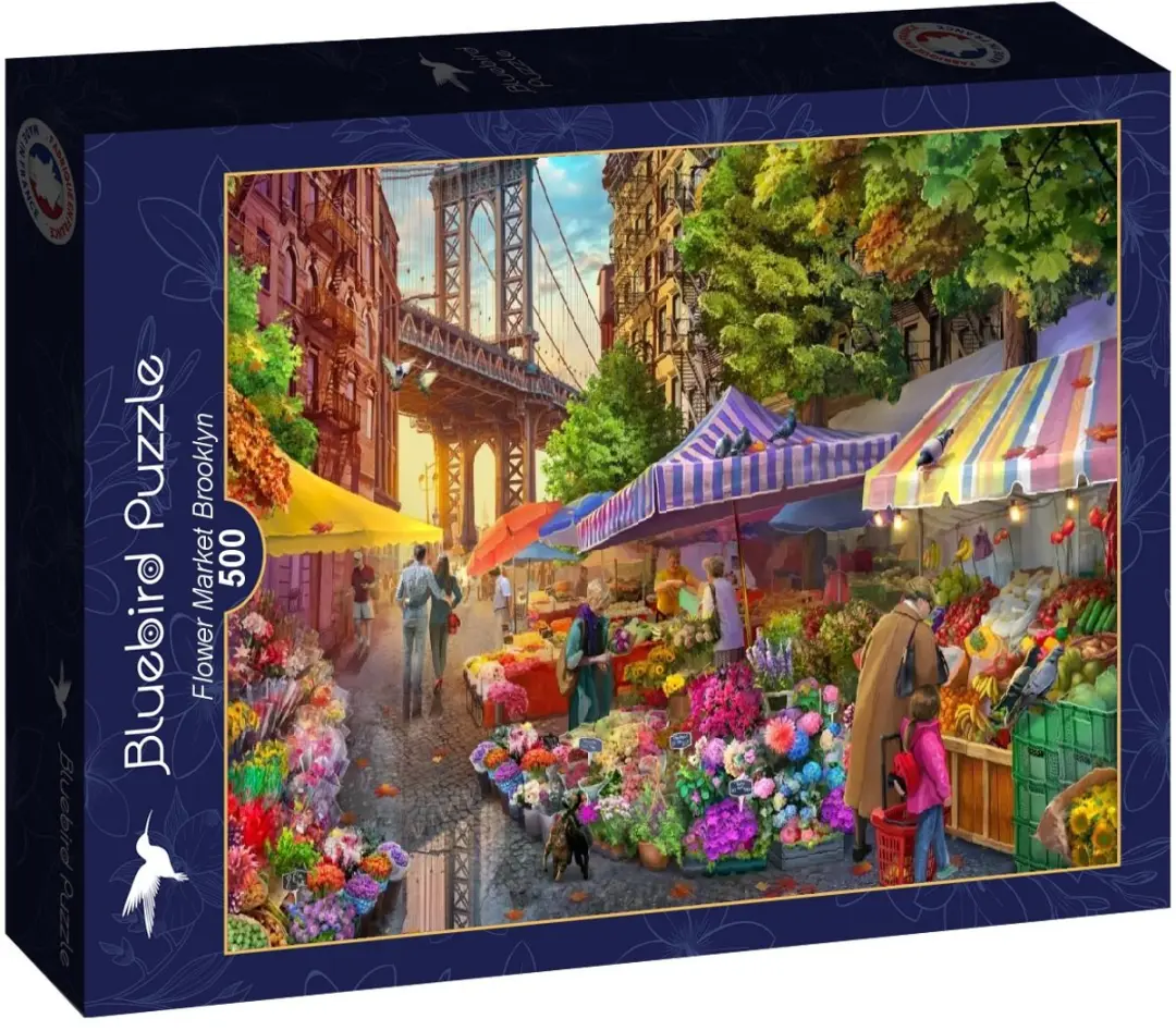 Bluebird Puzzle Flower Market Brooklyn 500 Stuks - Meerkleurig