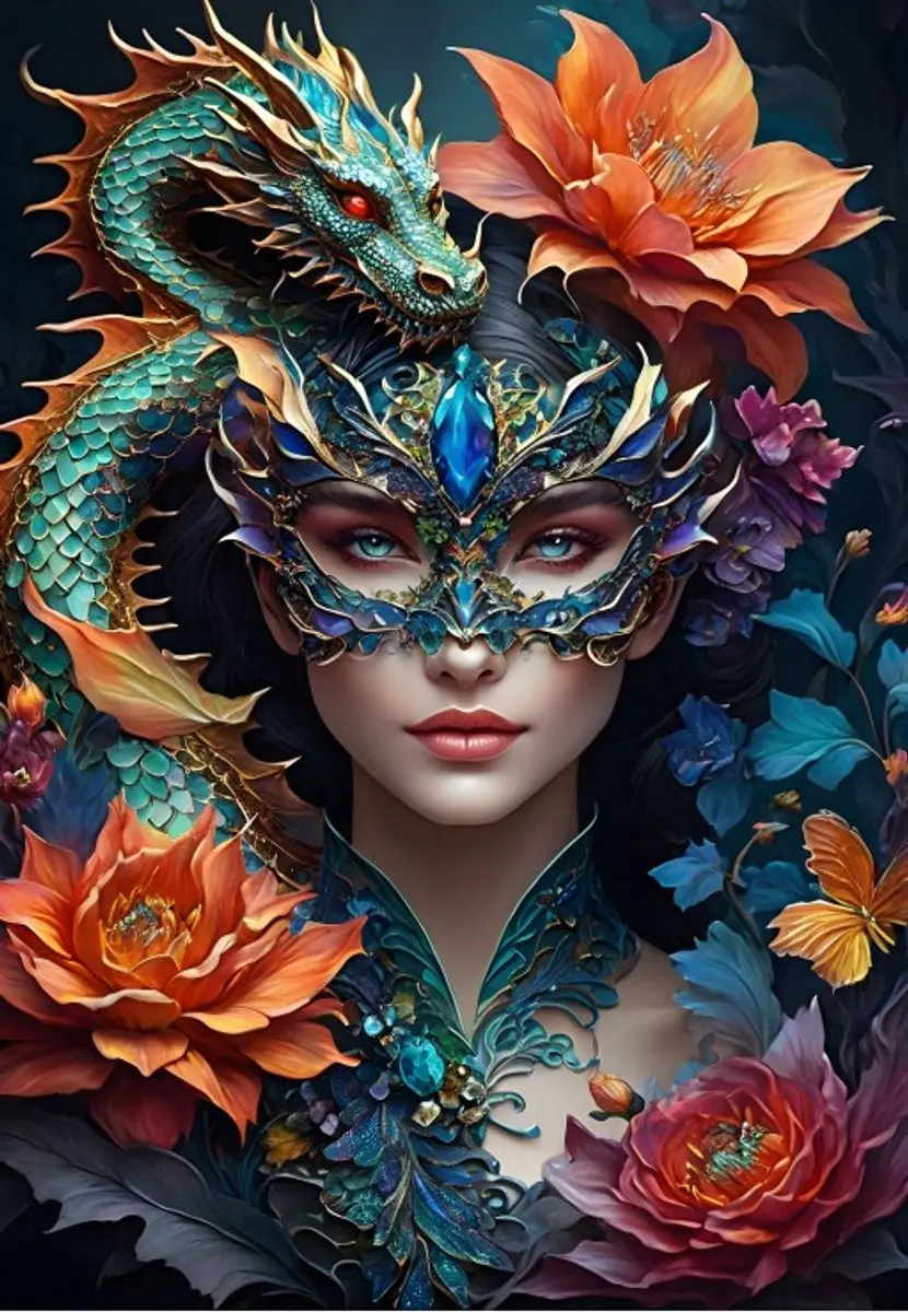 Bluebird Puzzle legpuzzel Lady with a Dragon