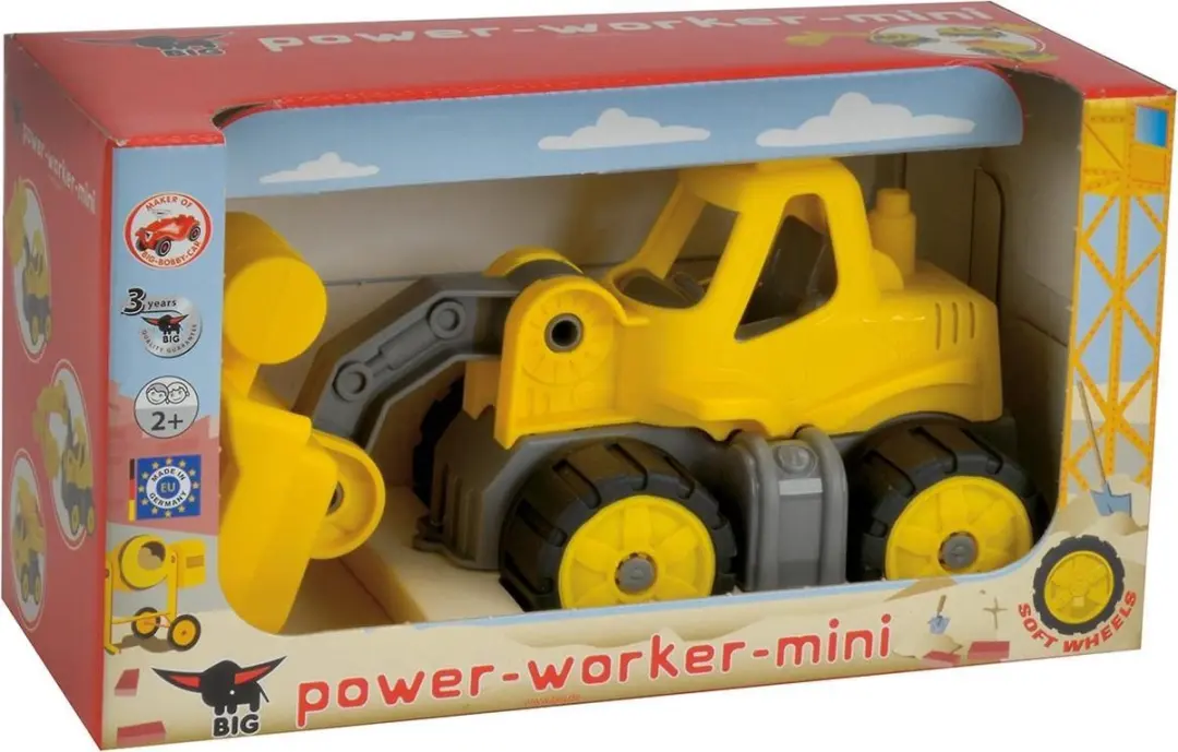 BIG Power Worker Mini Wheel Loader - Geel - afbeelding 5 van 6