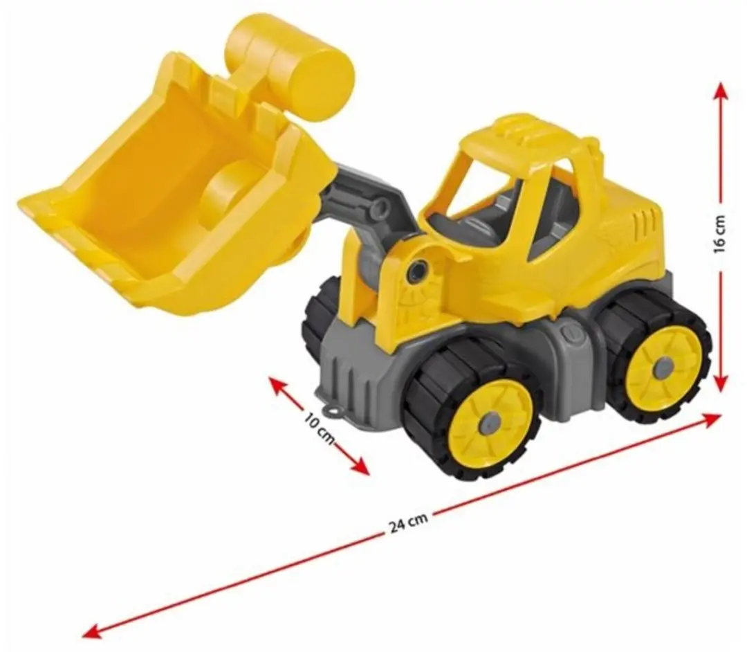 BIG Power Worker Mini Wheel Loader - Geel - afbeelding 3 van 6