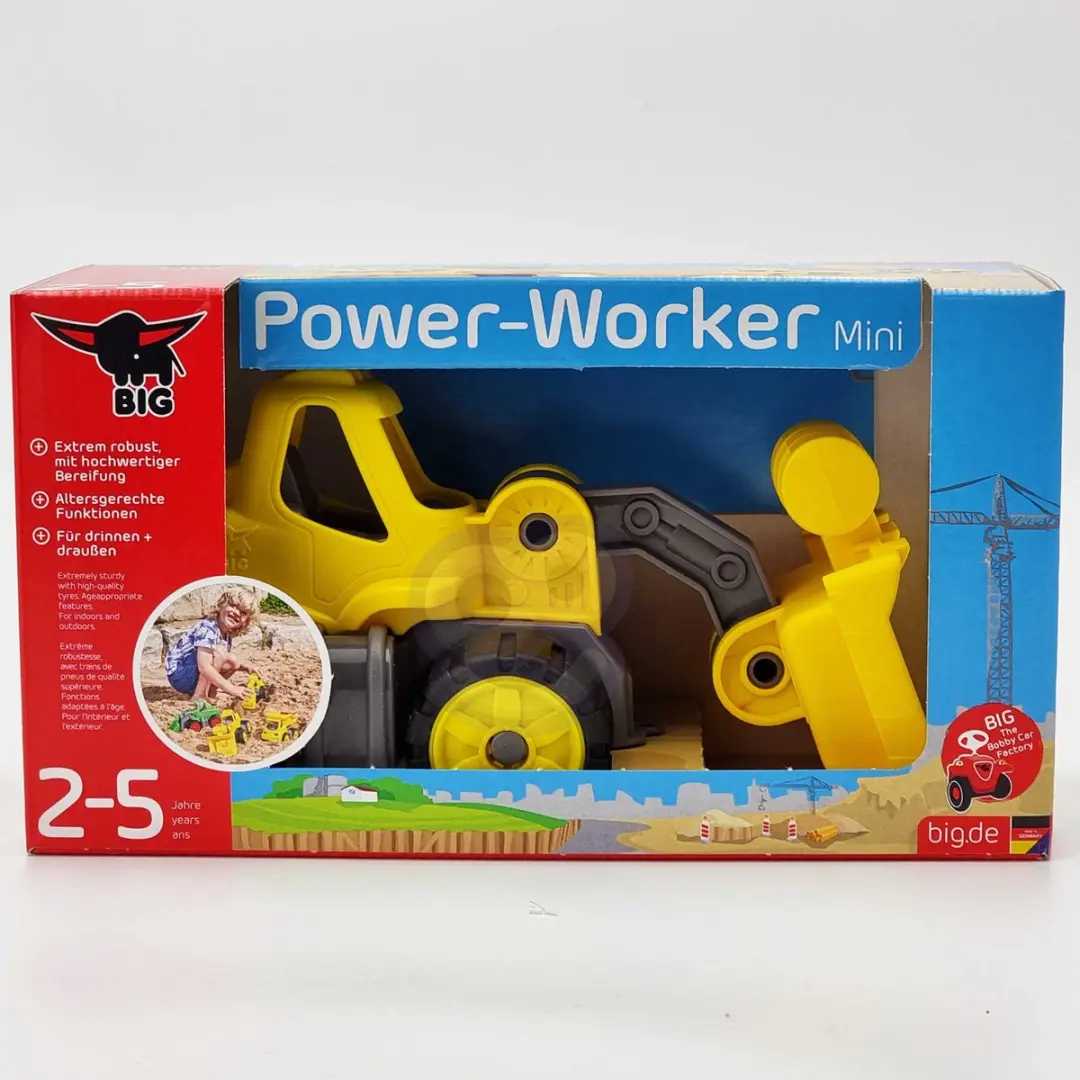 BIG Power Worker Mini Wheel Loader - Geel - afbeelding 6 van 6