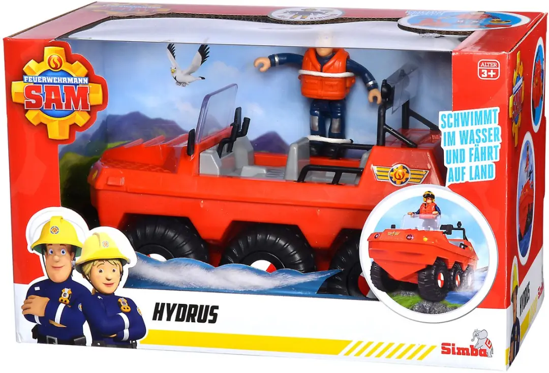 Brandweerman Sam Hydrus Voertuig met Figuur