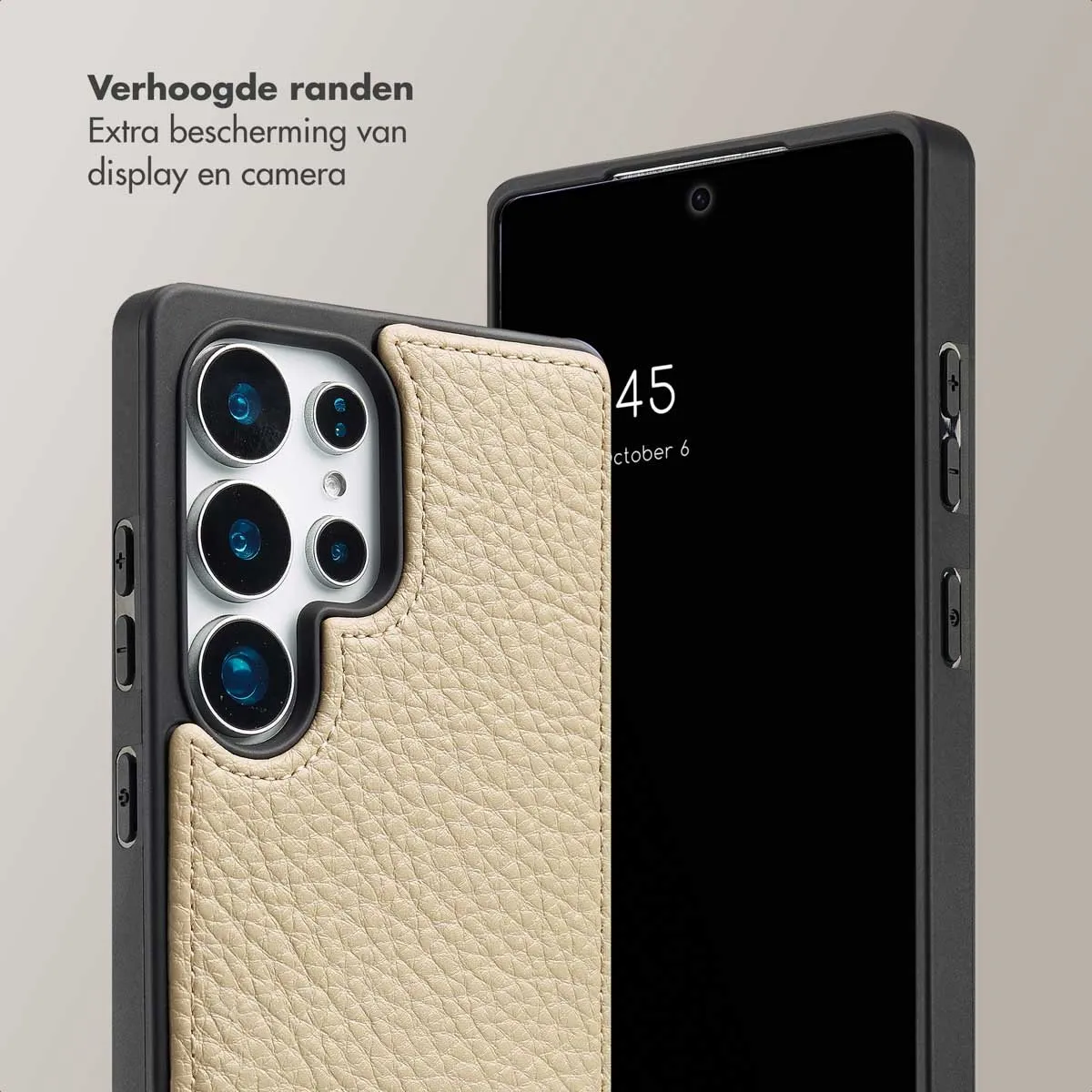 Selencia Hoesje Samsung Galaxy S25 Ultra - Beige