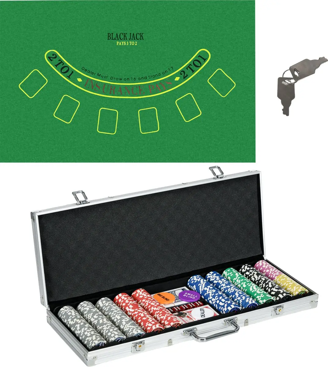 SPORTNOW Pokerset met Slot