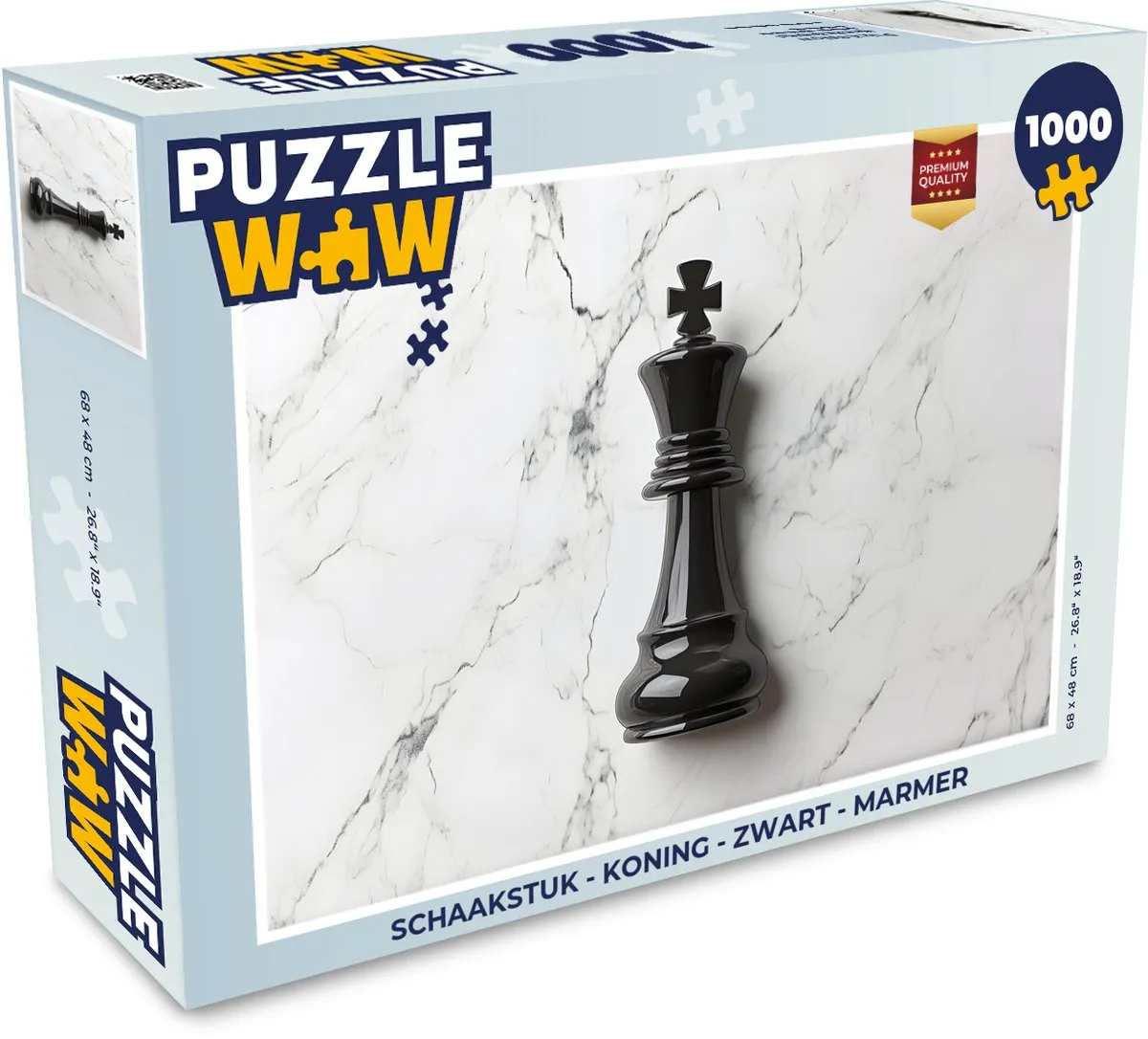 PuzzleWow Schaakstuk Koning Puzzel 1000 Stuks