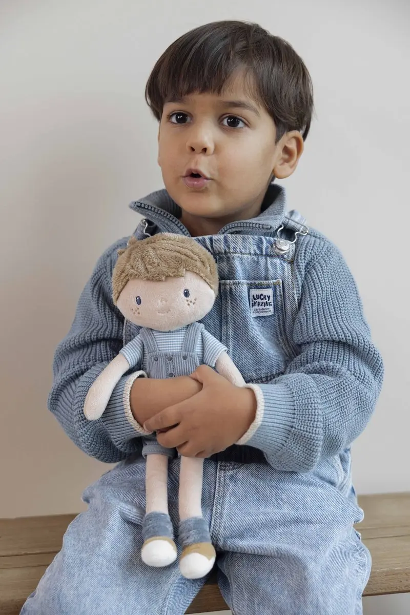 Little Dutch Knuffelpop Jim 35cm - Blauw