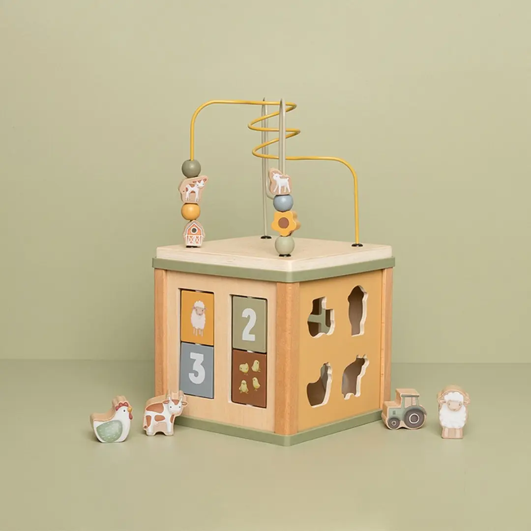 Little Dutch Activiteitenkubus Little Farm - afbeelding 3 van 6