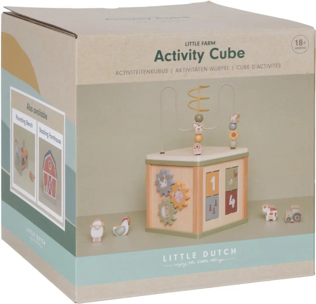 Little Dutch Activiteitenkubus Little Farm - afbeelding 6 van 6